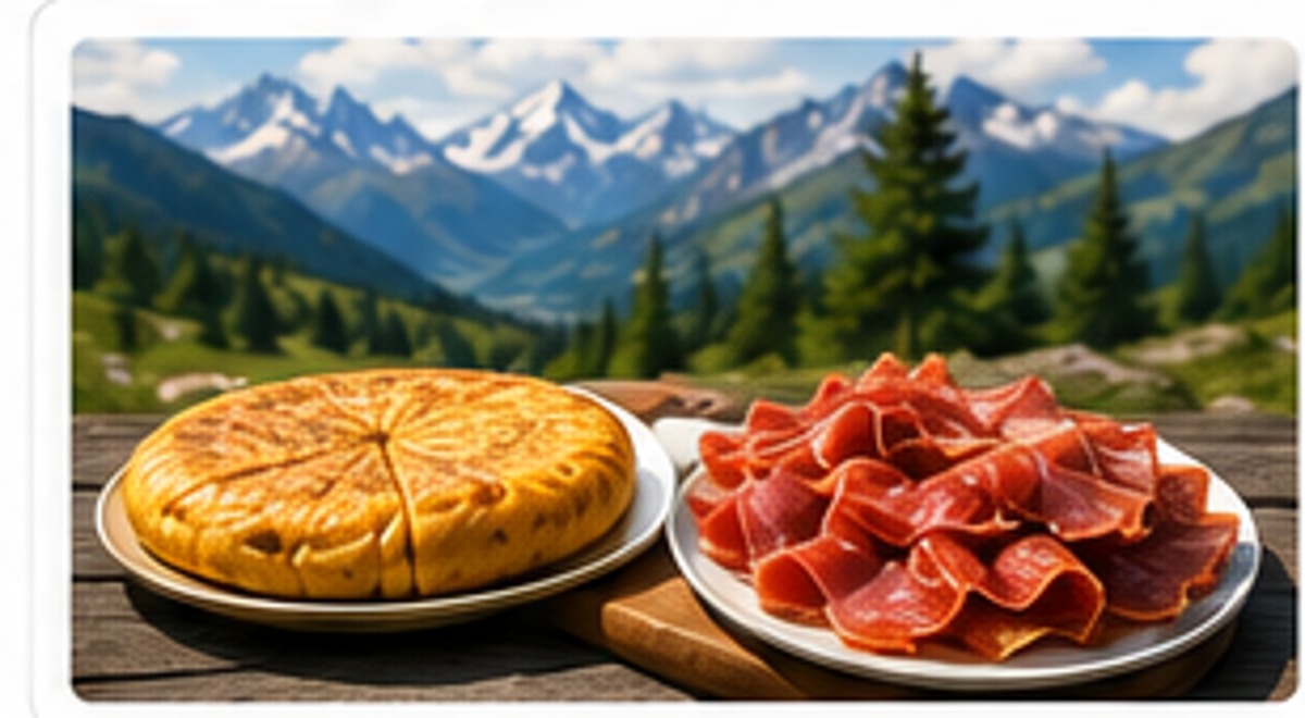 Spanish omelette and jamón in the Alps